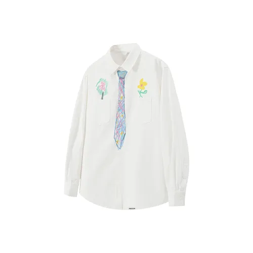 SAME FLOW Белая унисекс рубашка