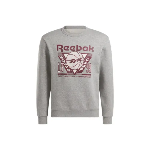 Reebok Баскетбол Seasonal BB Seasonal CREW SWEAT Свитшот Мужской Средне-серый