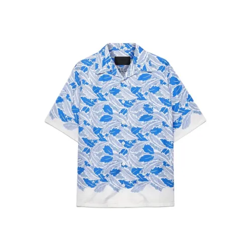 PRADA Мужские Синие Рубашки