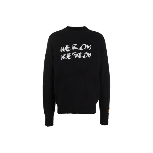HERON PRESTON Мужские черные свитеры