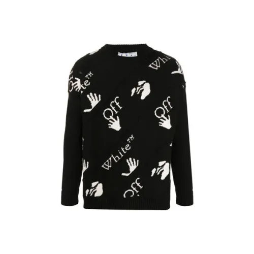 Off Белый FW20 Черный Мужские Свитера