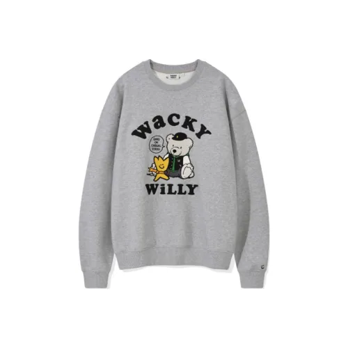 Wacky Willy Серый Унисекс Свитшоты