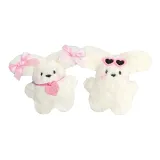 Розовый бант, сердце, бренд, собака + розовые солнцезащитные очки, собака