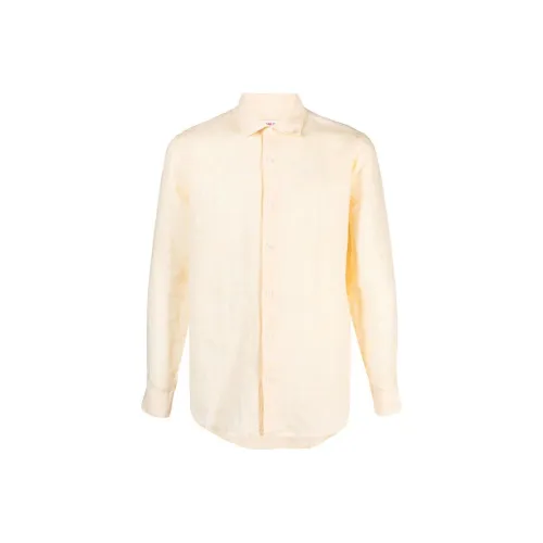 Orlebar Brown Светло-желтые Мужские Рубашки