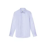 Светло-синий, белый, полосы, стандартный размер, ожерелье.