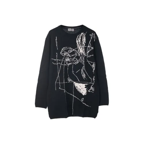 Yohji Yamamoto Черные Мужские Свитера