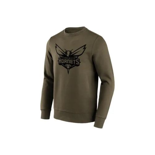 NBA Charlotte Hornets Charlotte Hornets Модный Preferred Логотип CREW SWEATSHIRT Мужской Жженый янтарный