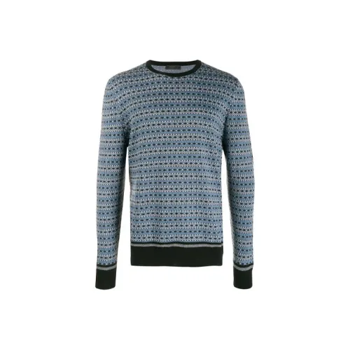 PRADA Синие Мужские Свитера