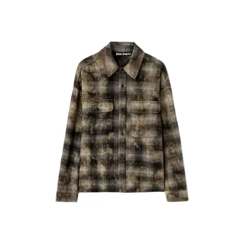 PALM ANGELS Коричневые Мужские Рубашки