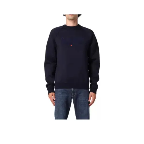 KITON Men's Blue Sweatshirts KITON Мужские Синие Толстовки
