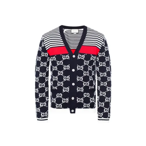 GUCCI FW21 Свитер Мужской Темно-синий