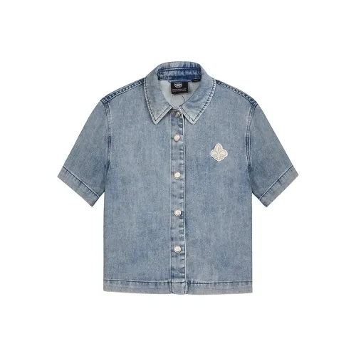 Палладий Рубашка Унисекс Синий Призрачный