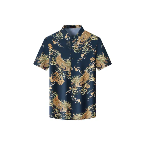 PIERRE CARDIN Рубашка Мужская Темно-синяя