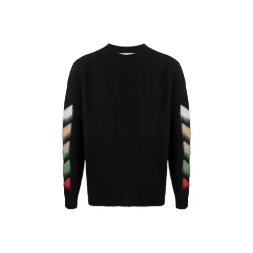 Off Белый SS21 Черный Мужские Свитера