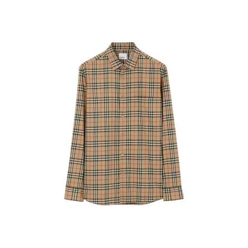 Burberry Бежевые Мужские Рубашки