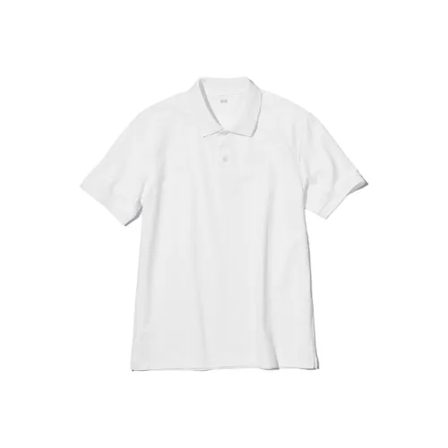 UNIQLO Белая Мужская Рубашка Поло