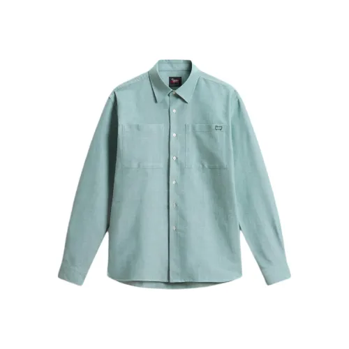 WOOLRICH Зеленые Мужские Рубашки