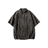 Большой леопардовый принт, камуфляж, коричневый