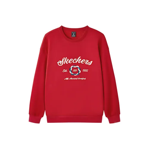 Skechers Новогодний Свитшот Мужской Ягодно-Красный