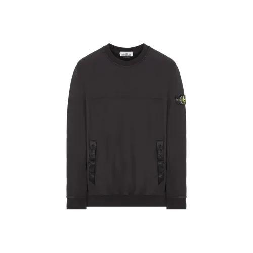 STONE ISLAND Толстовка Мужская Черная