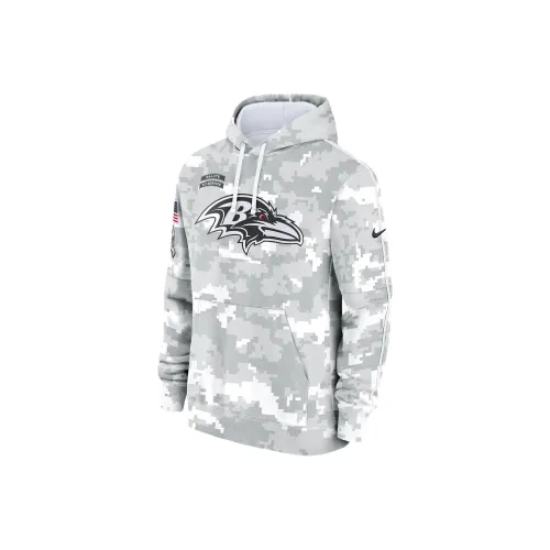 nike ClubNFL Baltimore Ravens Salute To Service Primary Edge Толстовка Мужская Белая