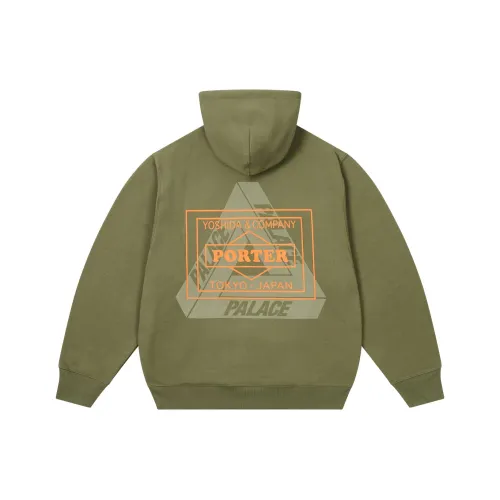 PALACE PORTER Collaboration Свитшот Унисекс Оливково-зеленый