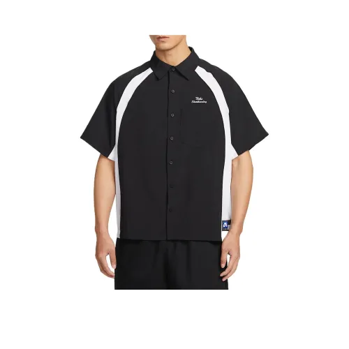 Nike Dri Fit SB Рубашка Мужская Черная Белая