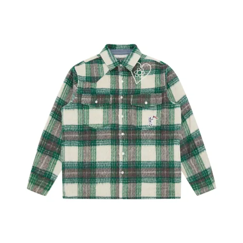 BILLIONAIRE BOYS CLUB SS25 Зеленая унисекс рубашка