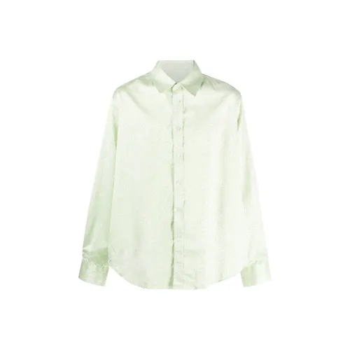 MARTINE ROSE Зеленые Мужские Рубашки