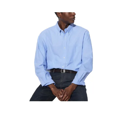 UNIQLO Озерно-голубой Мужские Рубашки