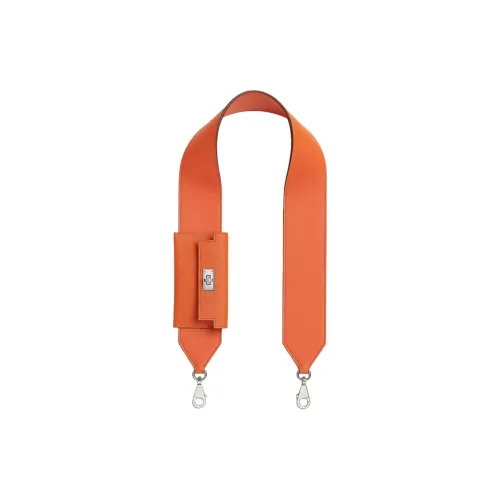 HERMES Kelly Pocket Swift Телячья кожа с Эпсомской кожей Сумка Ремень Унисекс Оранжевый