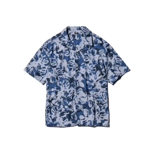 UNIQLO Мужские Синие Рубашки