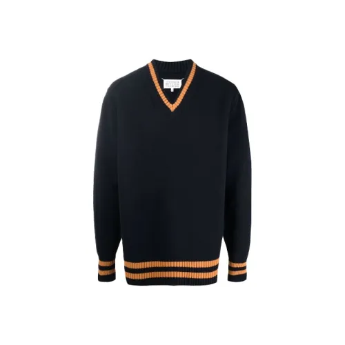 Maison Margiela FW21 Свитер Мужской Темно-синий