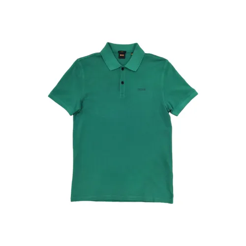 Hugo Boss Поло Мужское Зеленое