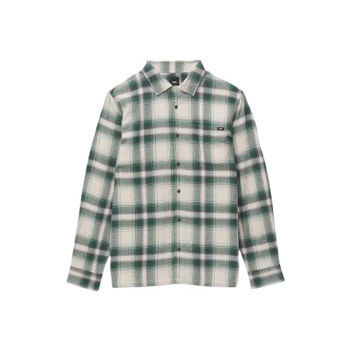 Vans SS24 Eastridge Long Sleeve Buttondown Рубашка Мужская Tavern Зеленая