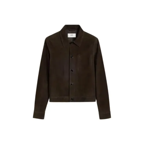 AMIPARIS Рубашка Мужская Темно-Кофейная