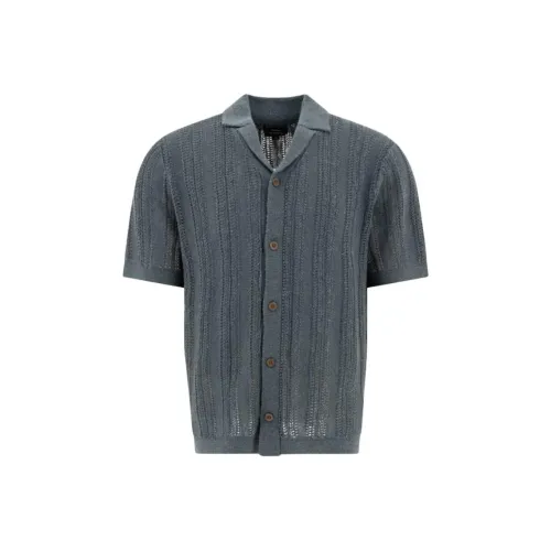 VINCE Серые Мужские Рубашки