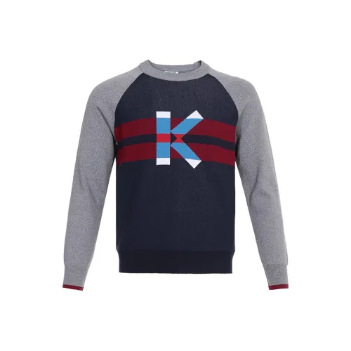 KENZO Морской синий Многоцветный Мужские Свитера