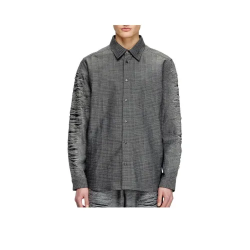 DIESEL Серые Мужские Рубашки