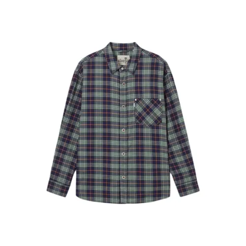 Levis Черный Зеленый Мужские Рубашки