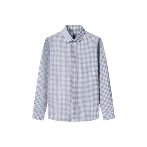 FIRS Рубашка Мужская Синие-Белые Клетка