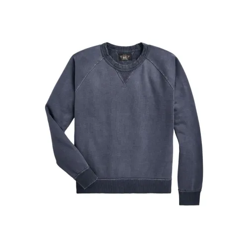 Double RL FW24 Толстовка Мужской Морской Синий