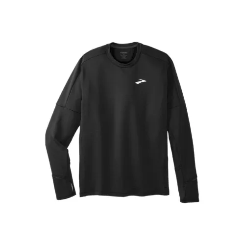 Brooks Черный Черный Мужская T-Рубашка