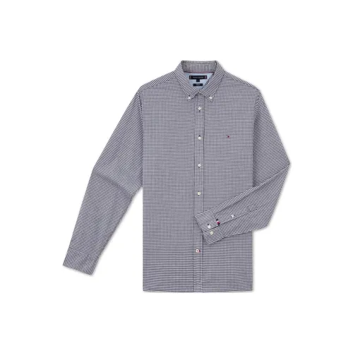 Tommy Hilfiger Рубашка Мужская Синяя Клетка