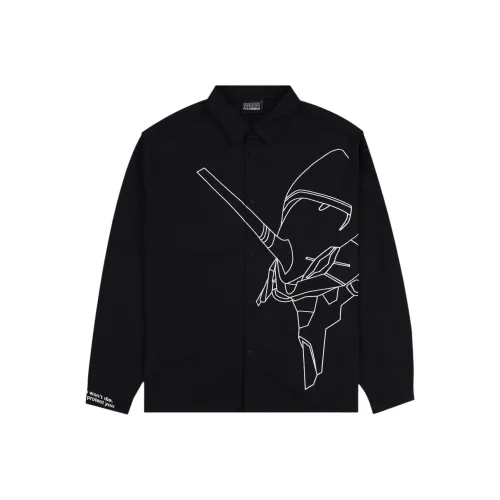 PLEASURES Evangelion Co Branded Модель Черный Унисекс Рубашки
