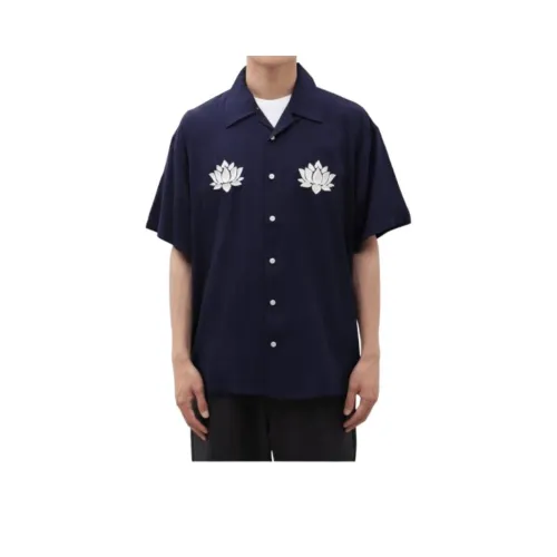 Liberaiders Journal Standard Collaboration Морской Синий Мужские Рубашки