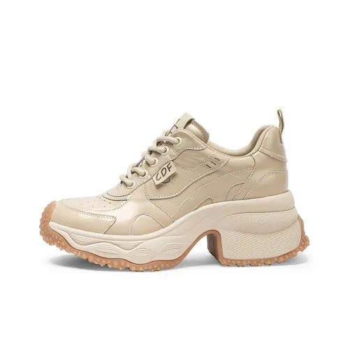 Coup de Foudre Дышащий Увеличение Высоты Низкий Топ Толстая Подошва Женские