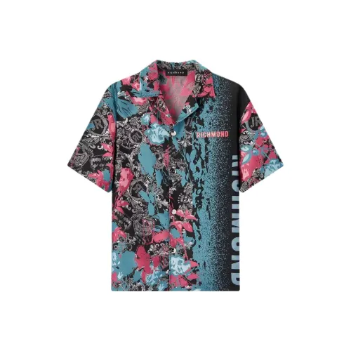 JOHN RICHMOND SS25 Рубашка Мужская Многоцветная Жаккард