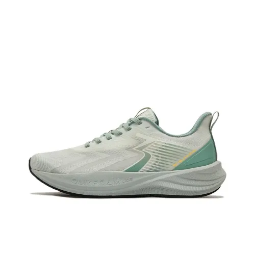 361° Speed Surge Lite SE Slip-resistant Abrasion-resistant Low Top Casual Sprint Running Shoes Men's Gray Green