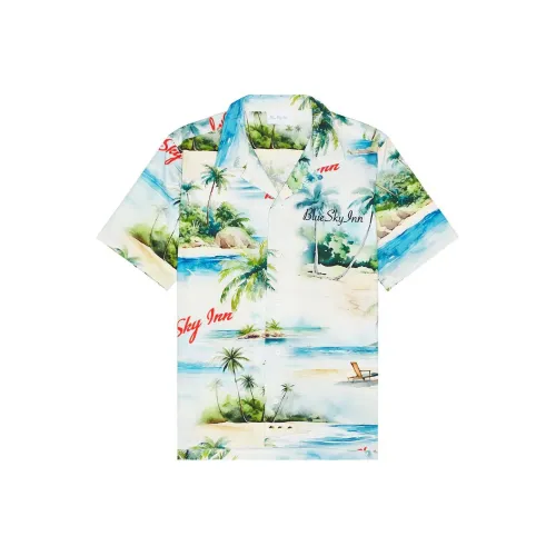 Blue Sky Inn Синий Мужская Рубашка
